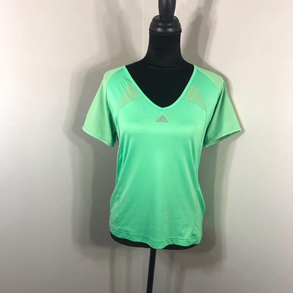Adidas CLIMALITE  Athletic Tee - Neon Green